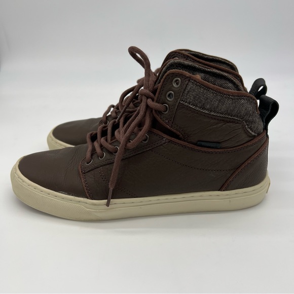 Vans Ultra Cush Leather High Top Sneakers - Picture 9 of 16